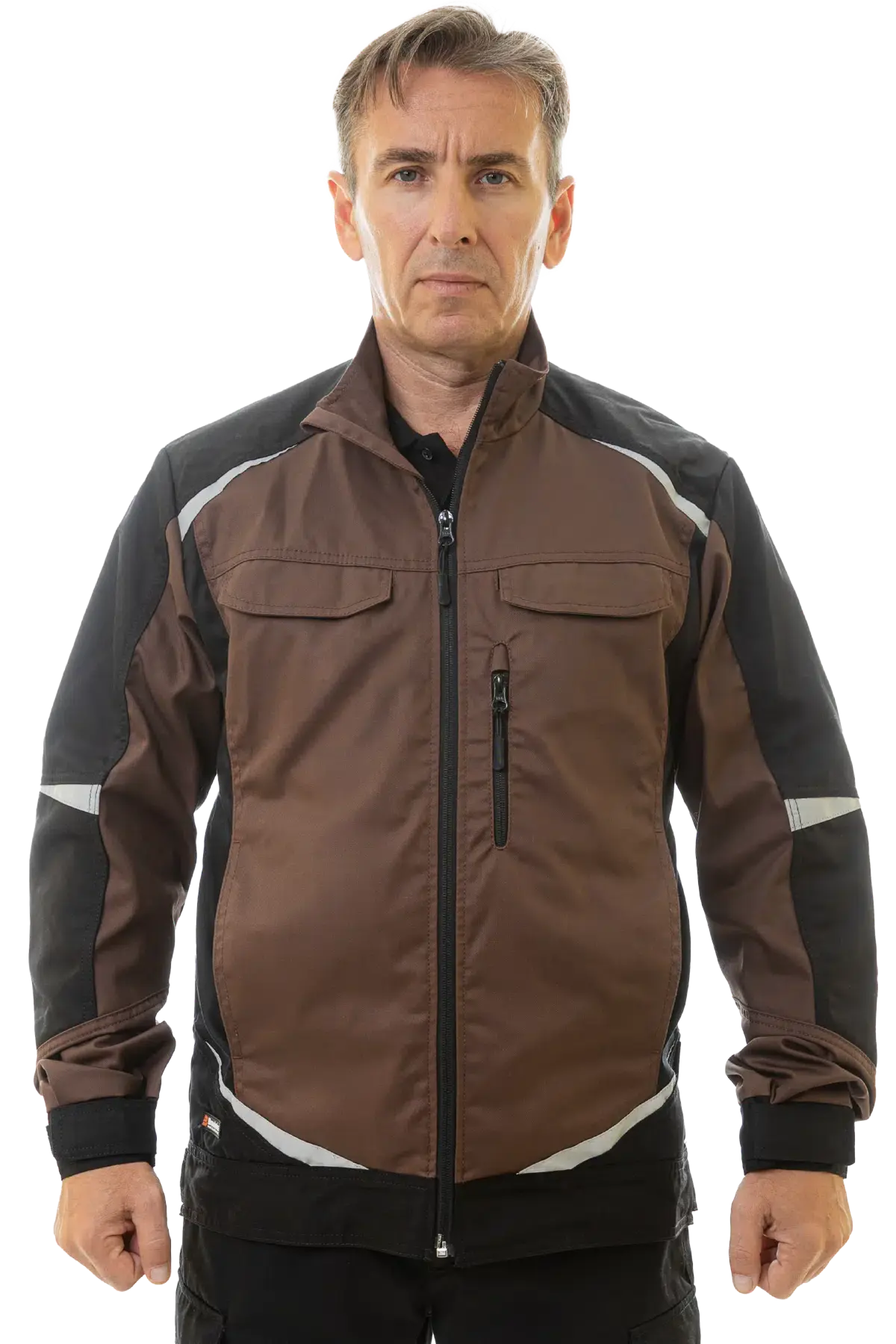 Куртка Brodeks KS202, коричневый/черный (ХL)