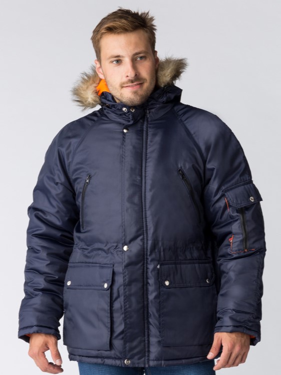 Куртка зимняя Аляска (тк.Оксфорд), т.синий