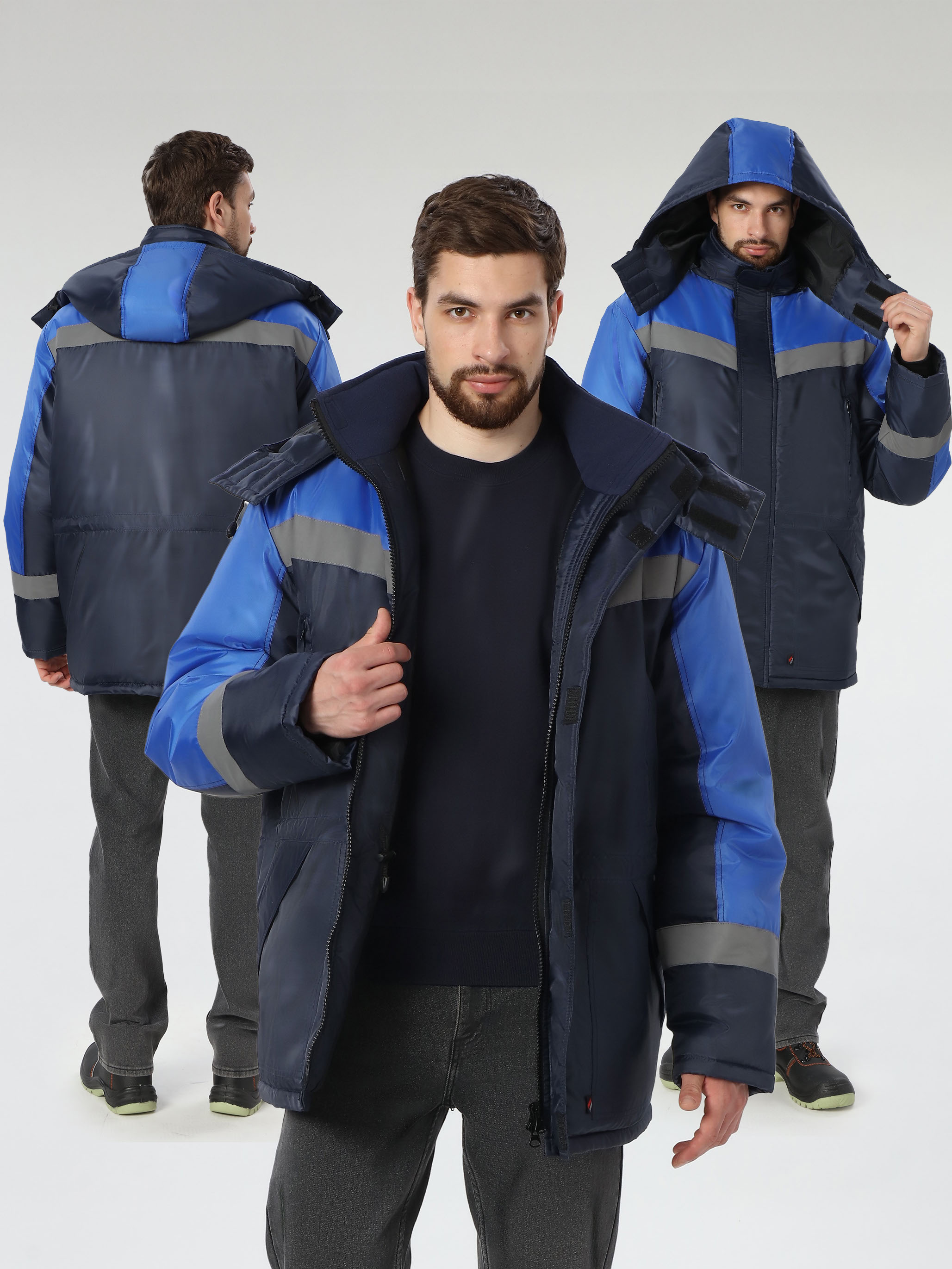 Куртка зимняя Легион (тк.OxLine), т.синий/васильковый