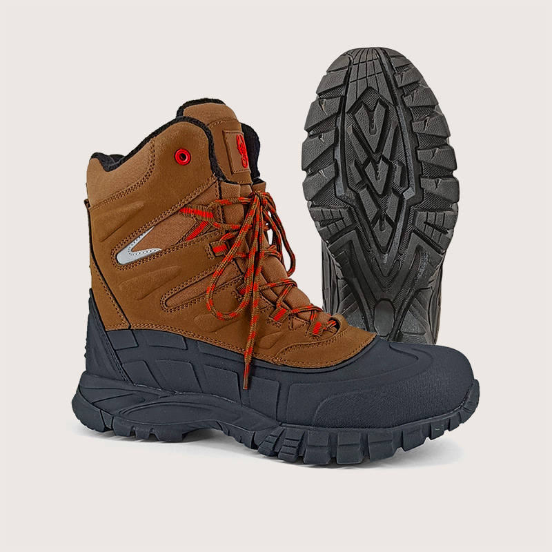 Ботинки Жук Резина высокие, коричневые (арт. 2101ПК)