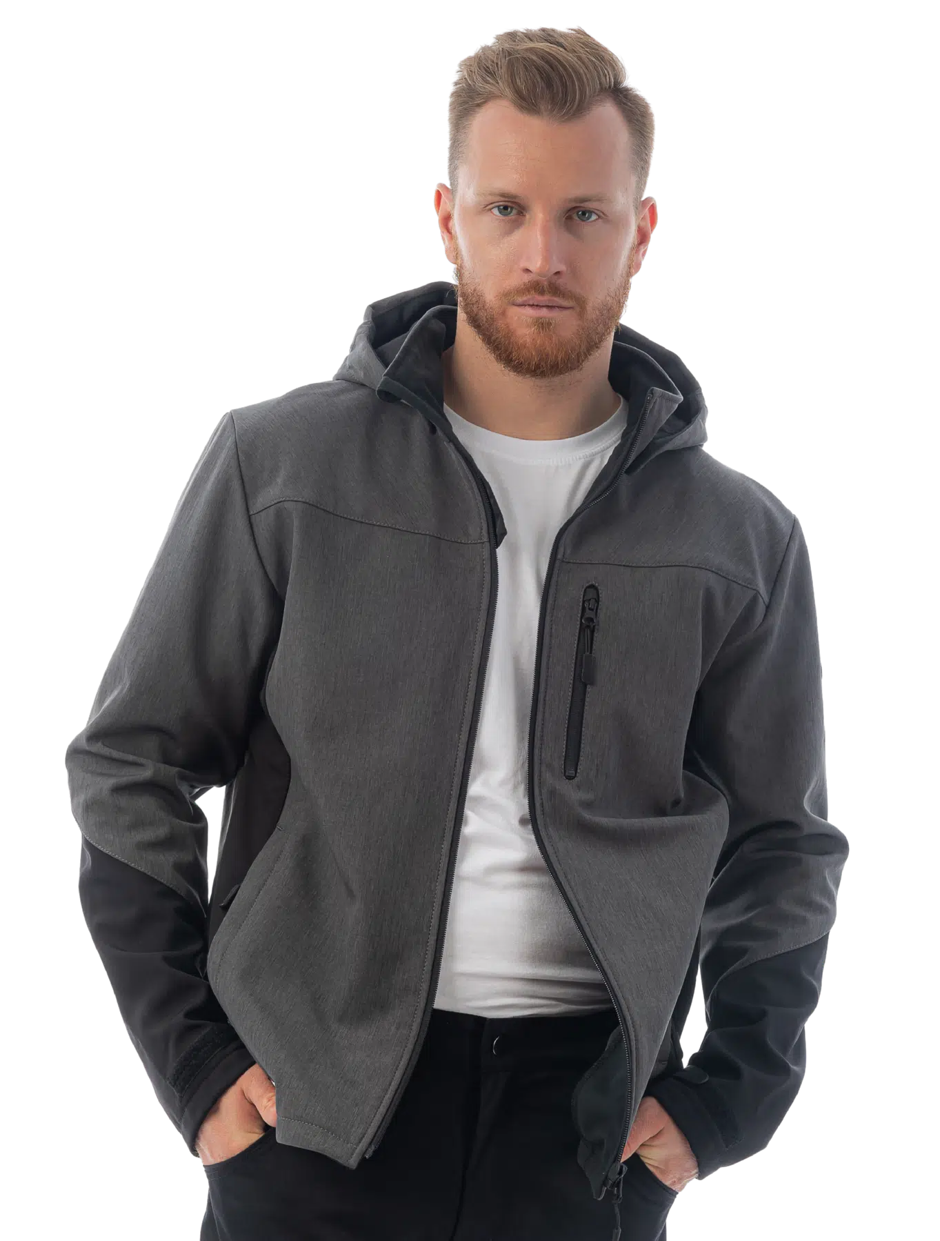 Куртка софтшелл Brodeks KS237, серый/черный (XL)