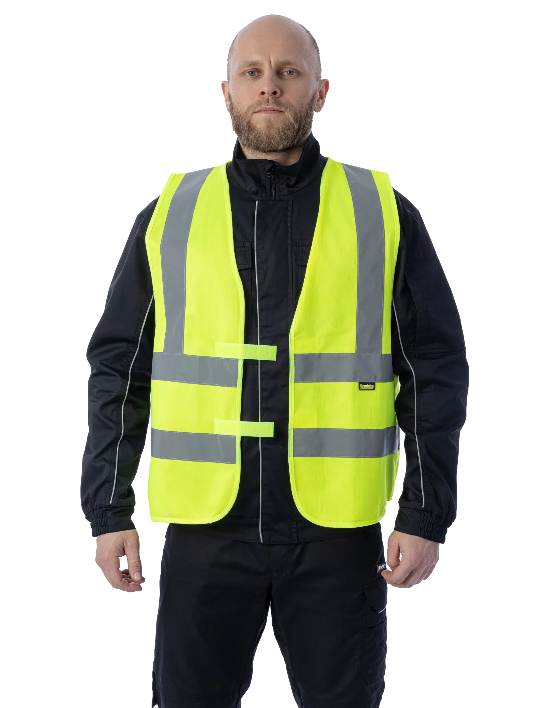 Сигнальный жилет Brodeks KM125, желтый