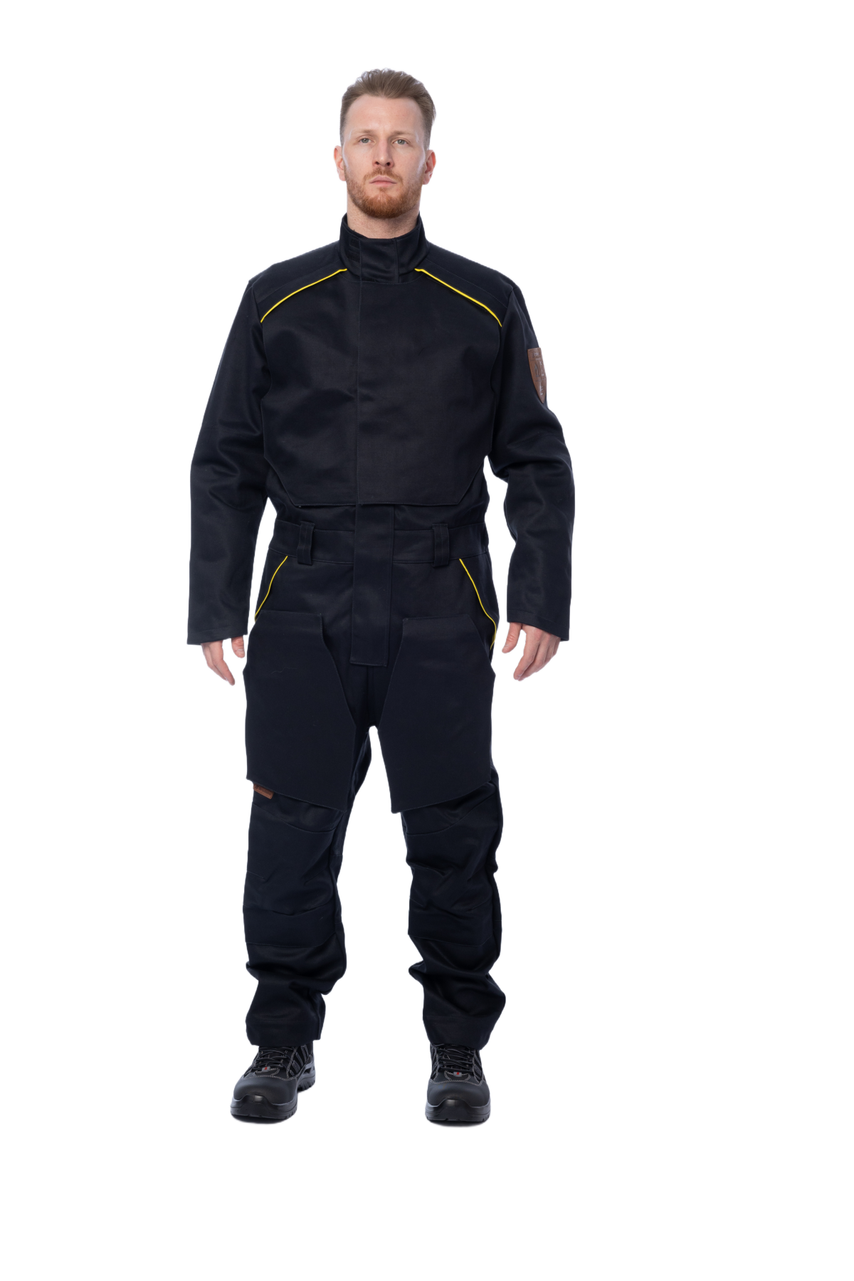 Комбинезон сварщика BRODEKS FS58-02, черный (L)