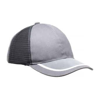 Каскетка защитная текстильная с СОП. цвет серый.