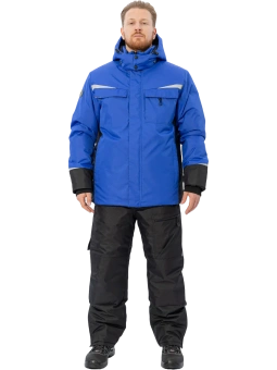 Зимний рабочий костюм Brodeks KW603, синий/черный