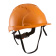 Каска защитная с вентиляцией (с храповиком), оранжевая