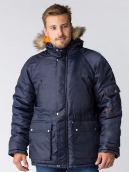 Куртка зимняя Аляска (тк.Оксфорд), т.синий