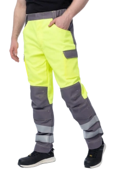 Мультизащитные брюки Brodeks MS38-61, желтый/серый  (52)