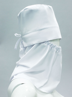 Подшлемник балаклава ХАССП с пелериной (тк.Оптима), белый