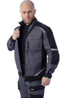Куртка Brodeks KS202, серый/черный (L)