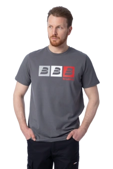 Футболка Brodeks KS705, серый