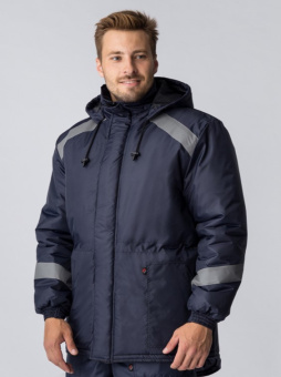 Куртка зимняя Прогресс (тк.Оксфорд), т.синий