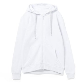 Толстовка на молнии с капюшоном Siverga 2.0, белый