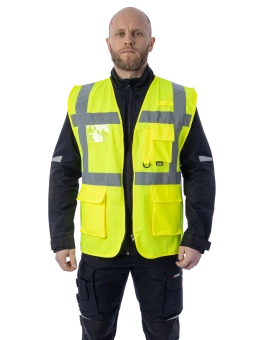 Сигнальный жилет Brodeks KM122, желтый