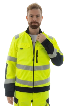 Сигнальная куртка Brodeks KS218, желтый/черный (2XL)