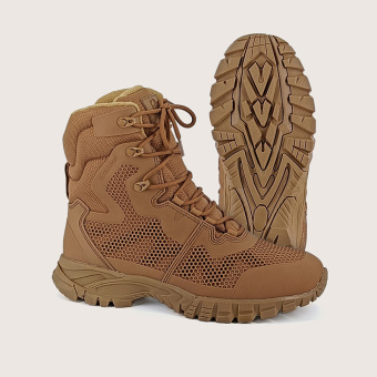 Ботинки высокие утепленные Резина Скорпион Охотник (арт.2203ПК), коричневый