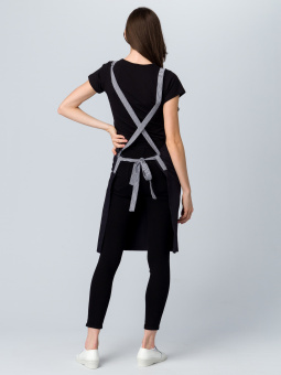 Фартук с грудкой универсальный Прага (тк.Форвард,210), черный (023)